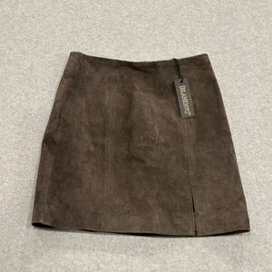 Blank NYC Leather Mini Skirt